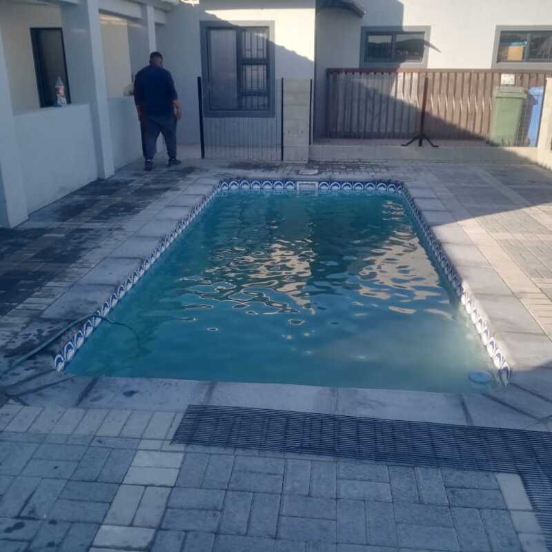 Completed swimming pool